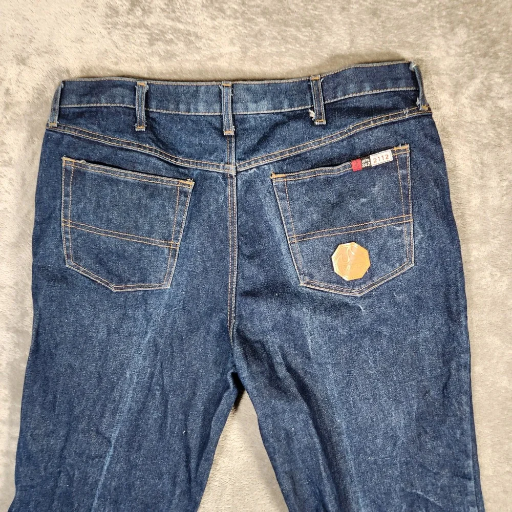 Walls FR Workwear Jeans Mens 38x32 Blue Excellent Flame Resistant Denim Pants